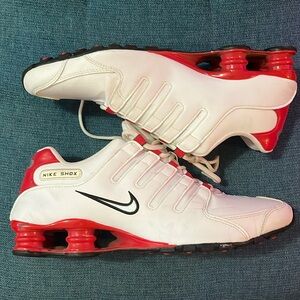 Nike shox NZ white and red. Size 12